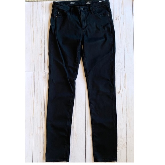 AG The Prima Mid-Rise Cigarette Black Jeans - Picture 3 of 5